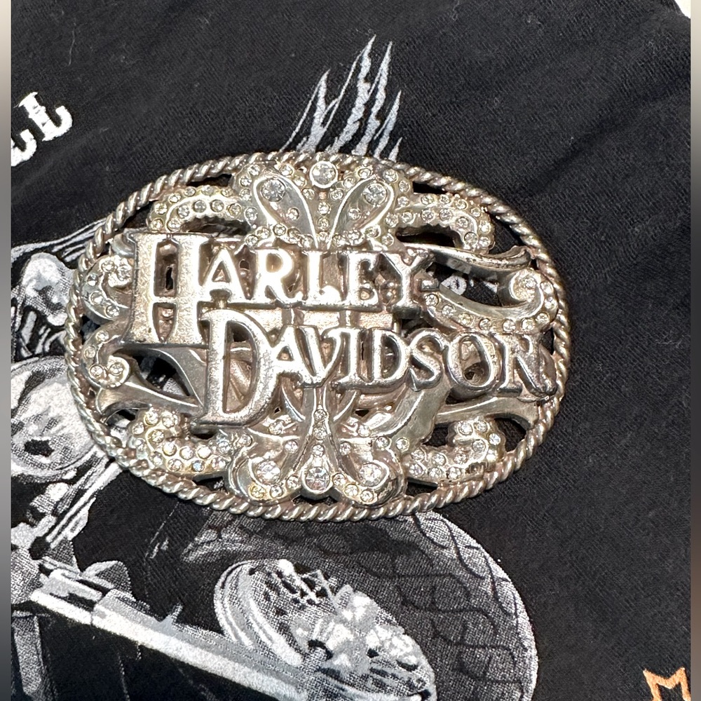 Ladies Harley Davidson bling buckle